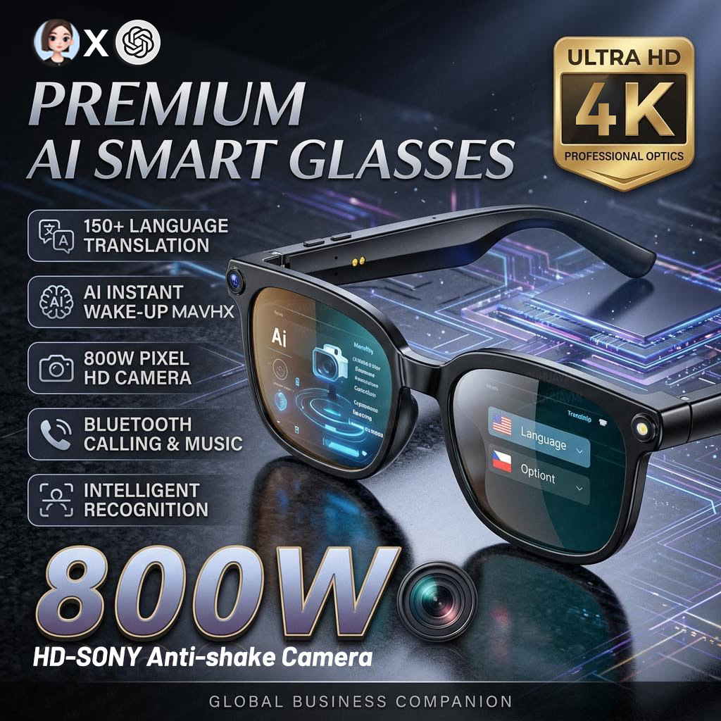 2026 4K 8MP Smart Glasses Men  - Smart Glasses Ar บทวิจารณ์และราคา