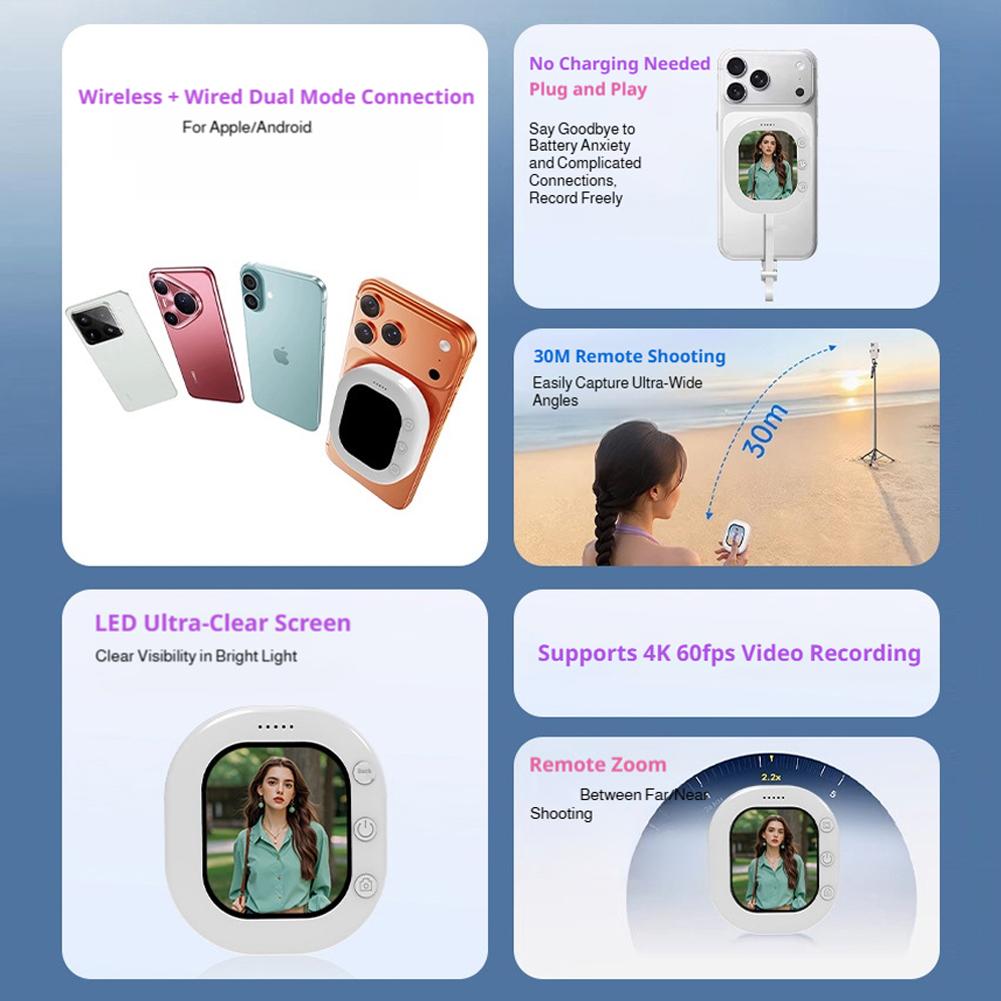 1/2PCS Mini Wireless Magnetic  - Mini Projector Portable บทวิจารณ์และราคา