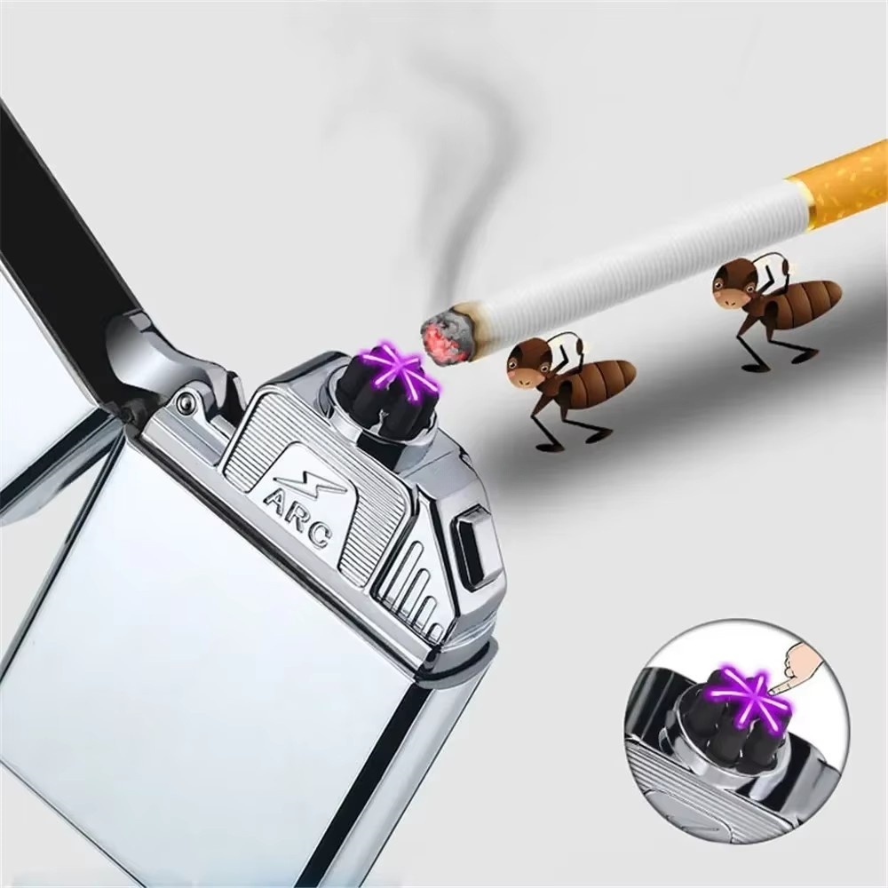 New Six Arcs Lighter Windproof - Electronics Gadgets For Gift บทวิจารณ์และราคา