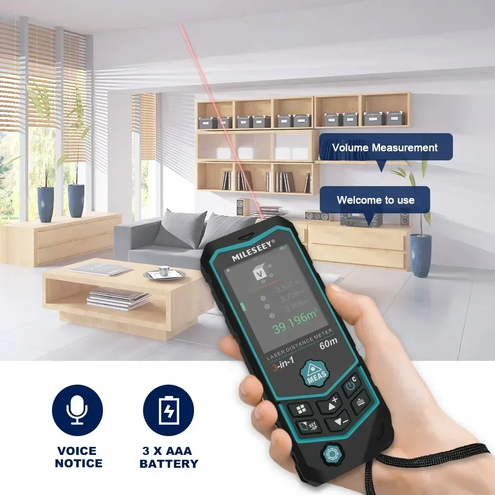 Mileseey R2B 60M USB Charging  - Laser Distance Measure บทวิจารณ์และราคา