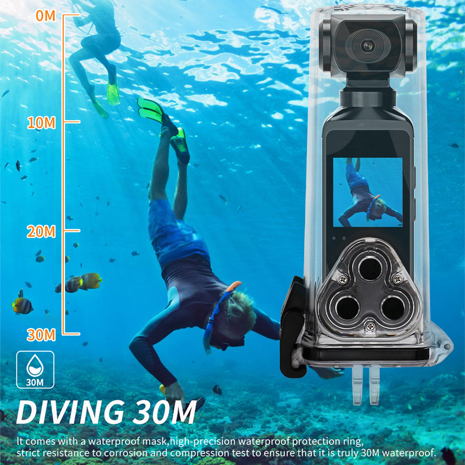 Camera 4K HD 270° Rotatable An - Action Camera 4K บทวิจารณ์และราคา