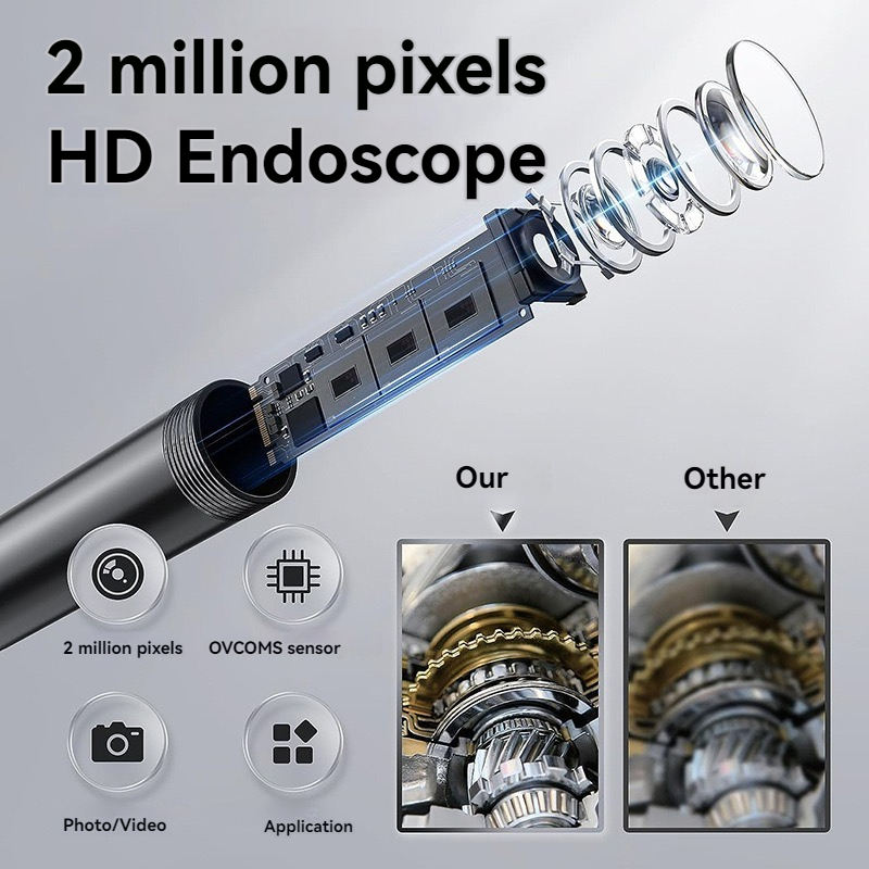 8mm Lens Industrial Endoscope, - Usb Microscope Digital บทวิจารณ์และราคา