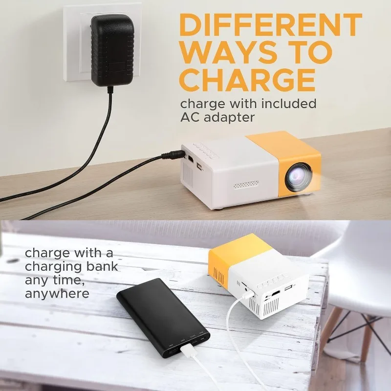 110V-220V Portable TV Projecto - Mini Projector Portable บทวิจารณ์และราคา