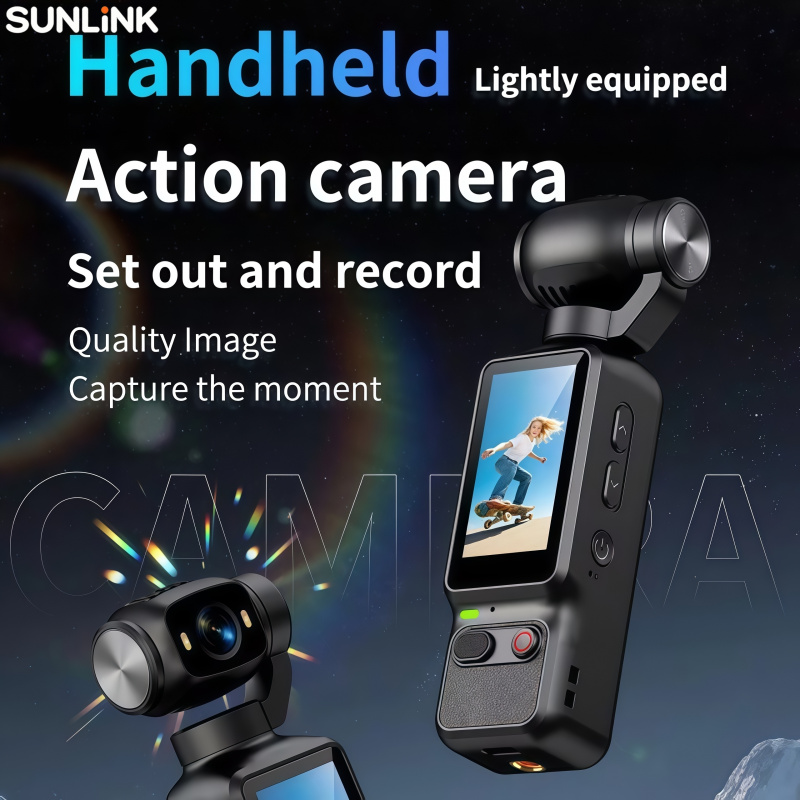 1pc Handheld Action Camera 4K  - Action Camera 4K บทวิจารณ์และราคา