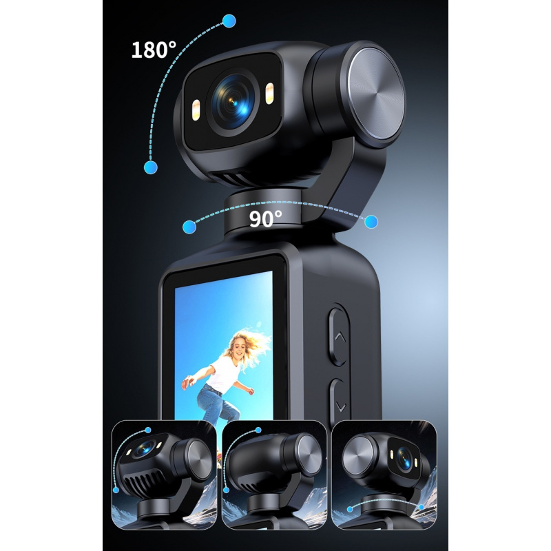 1pc Handheld Action Camera 4K  - Action Camera 4K บทวิจารณ์และราคา