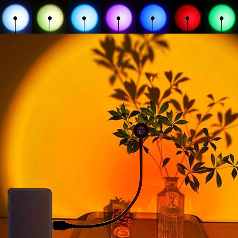 LED USB Sunset Lamp Projector  - Mini Projector Portable บทวิจารณ์และราคา