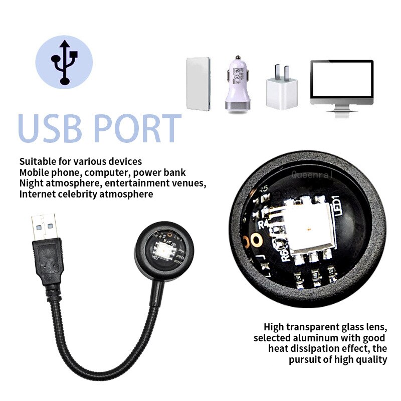 LED USB Sunset Lamp Projector  - Mini Projector Portable บทวิจารณ์และราคา