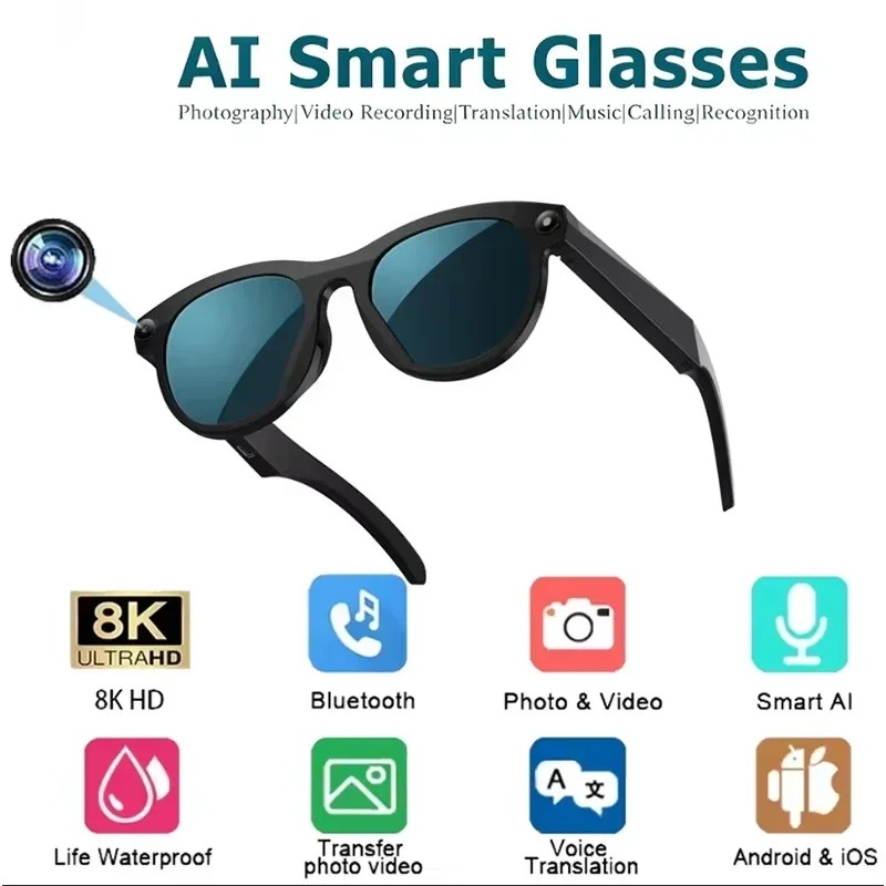 8KHD Smart AI Glasses Color Ch - Smart Glasses Ar บทวิจารณ์และราคา