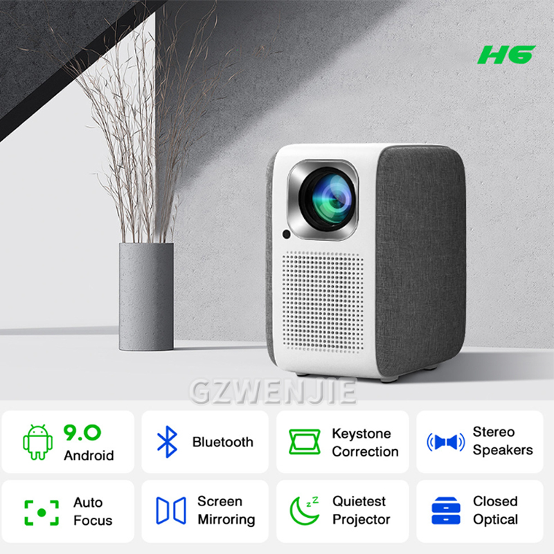 H6 Mini Projector LED 1080P Fu - Mini Projector Portable บทวิจารณ์และราคา