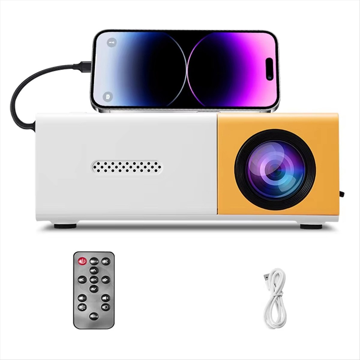 Delighted- Portable Mini Proje - Mini Projector Portable บทวิจารณ์และราคา