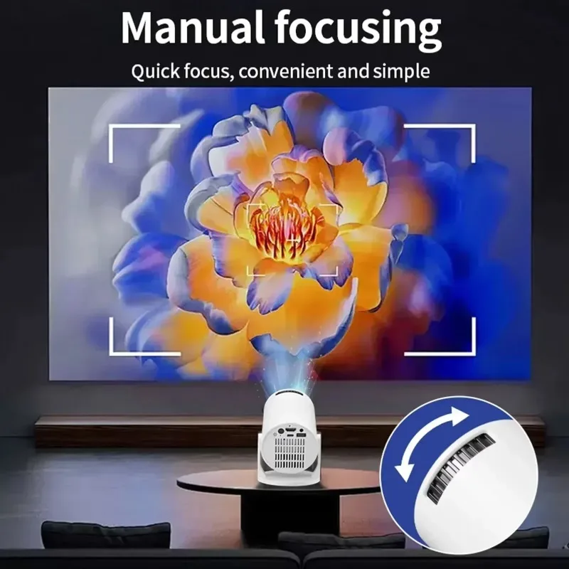 New  Mini HY300  Projector 4K  - Mini Projector Portable บทวิจารณ์และราคา