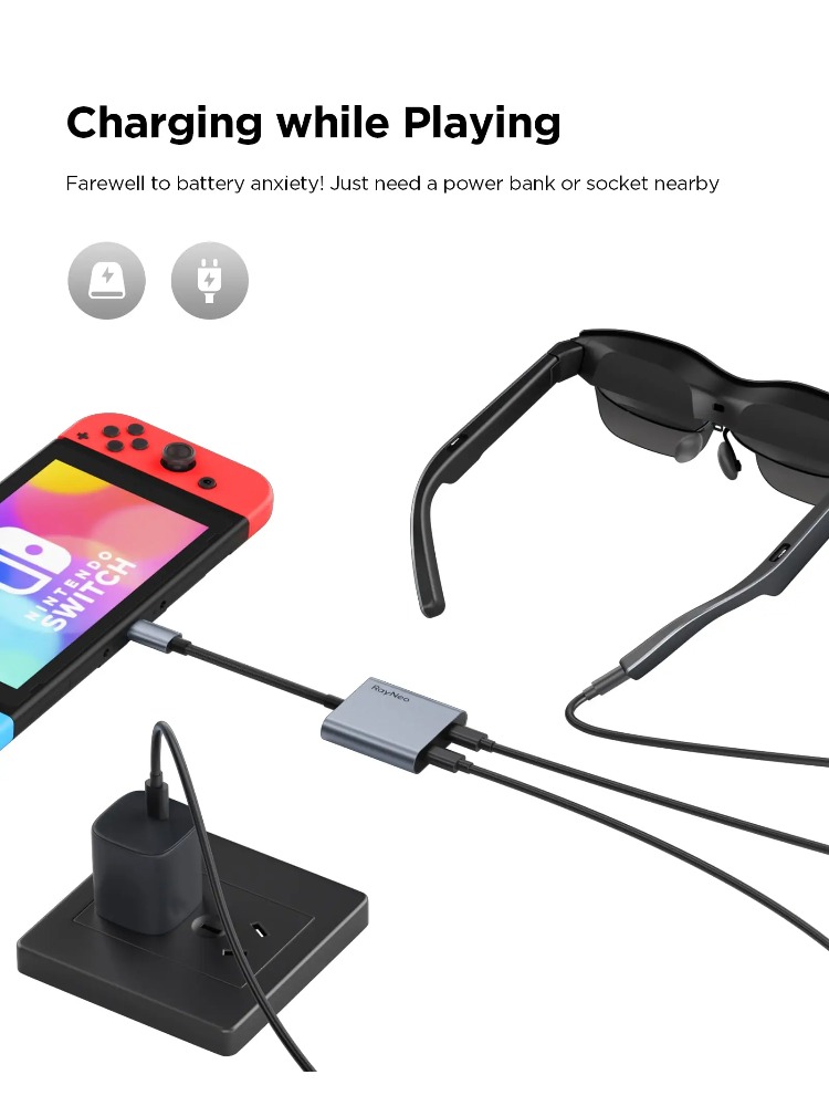 RAYNEO USB-C Adapters PD Fast  - Smart Glasses Ar บทวิจารณ์และราคา