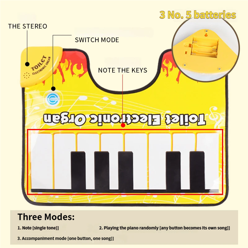 Novelty Toilet Potty Piano Ele - Electronics And Gadgets With Y บทวิจารณ์และราคา