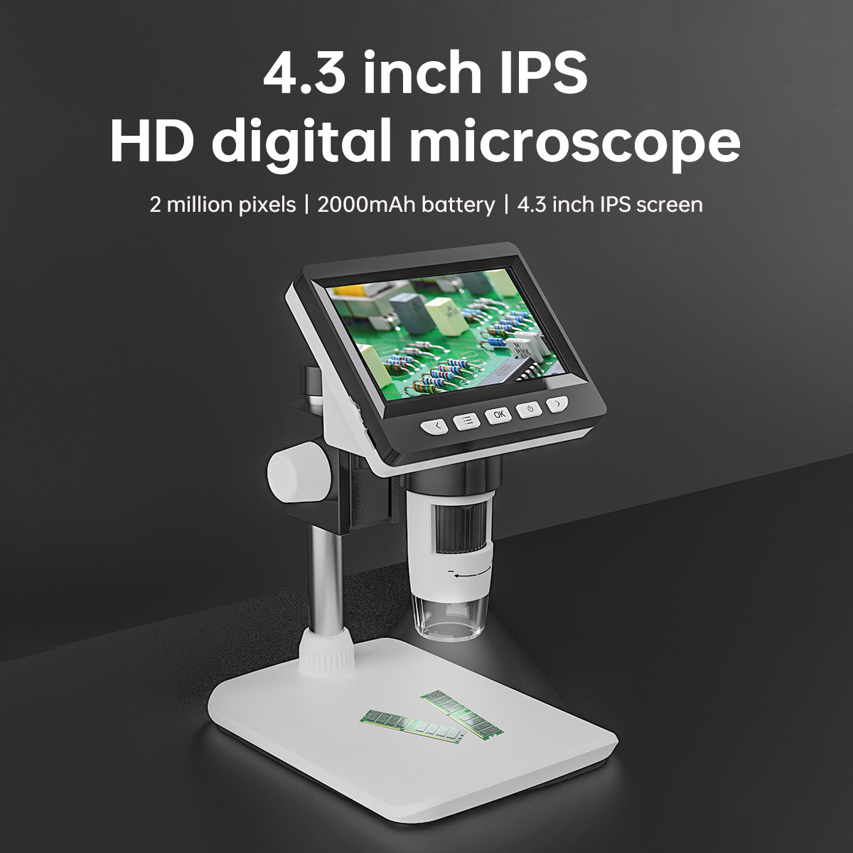 4.3-Inch Portable Electronic D - Usb Microscope Digital บทวิจารณ์และราคา