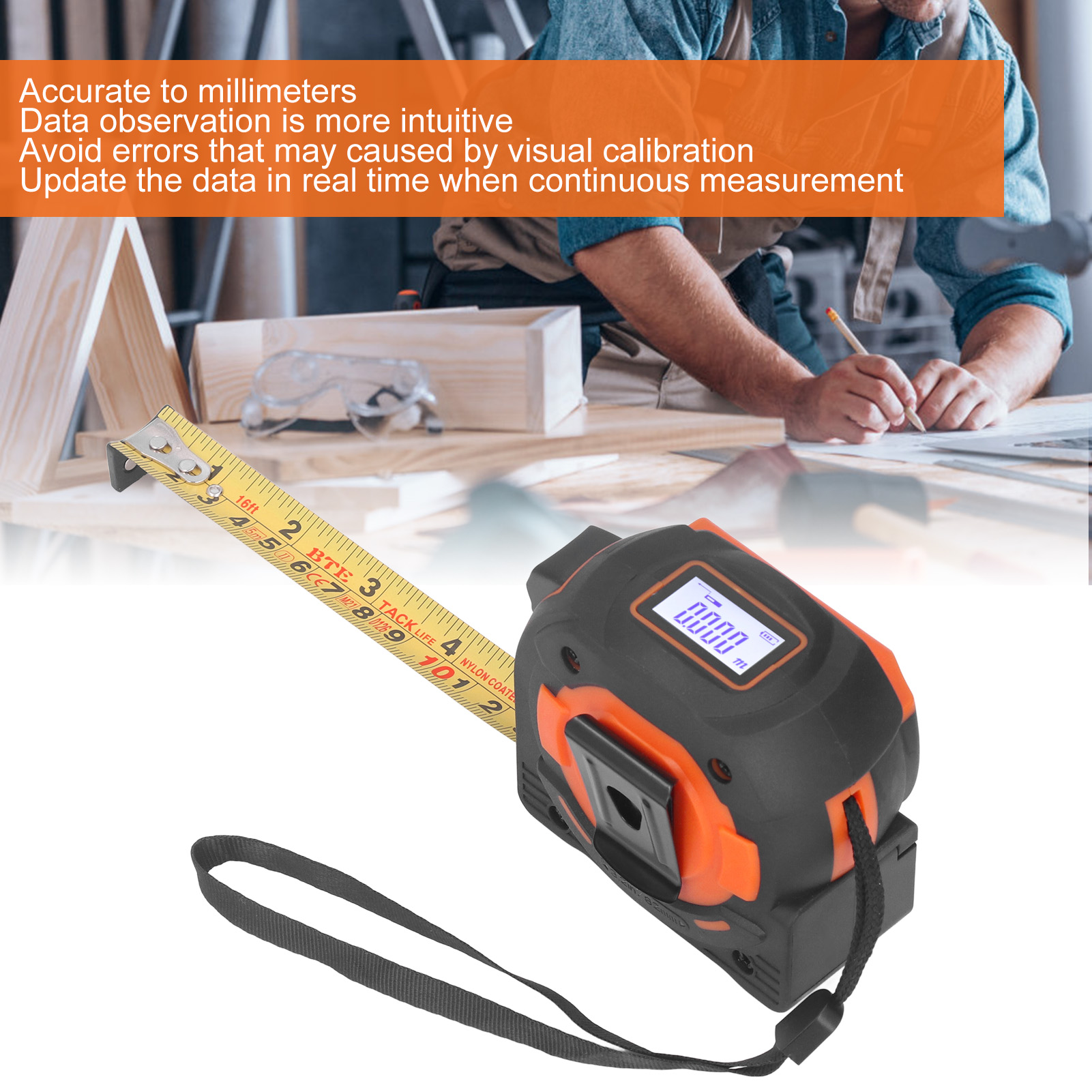 Laser Distance Tape Measure La - Laser Distance Measure บทวิจารณ์และราคา