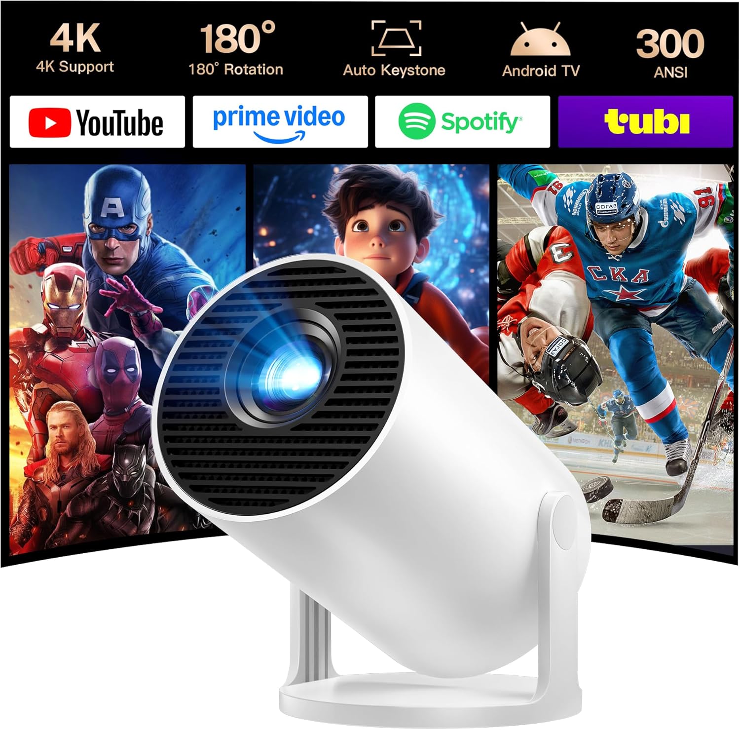Mini Projector Android 14 OS 1 - Mini Projector Portable บทวิจารณ์และราคา
