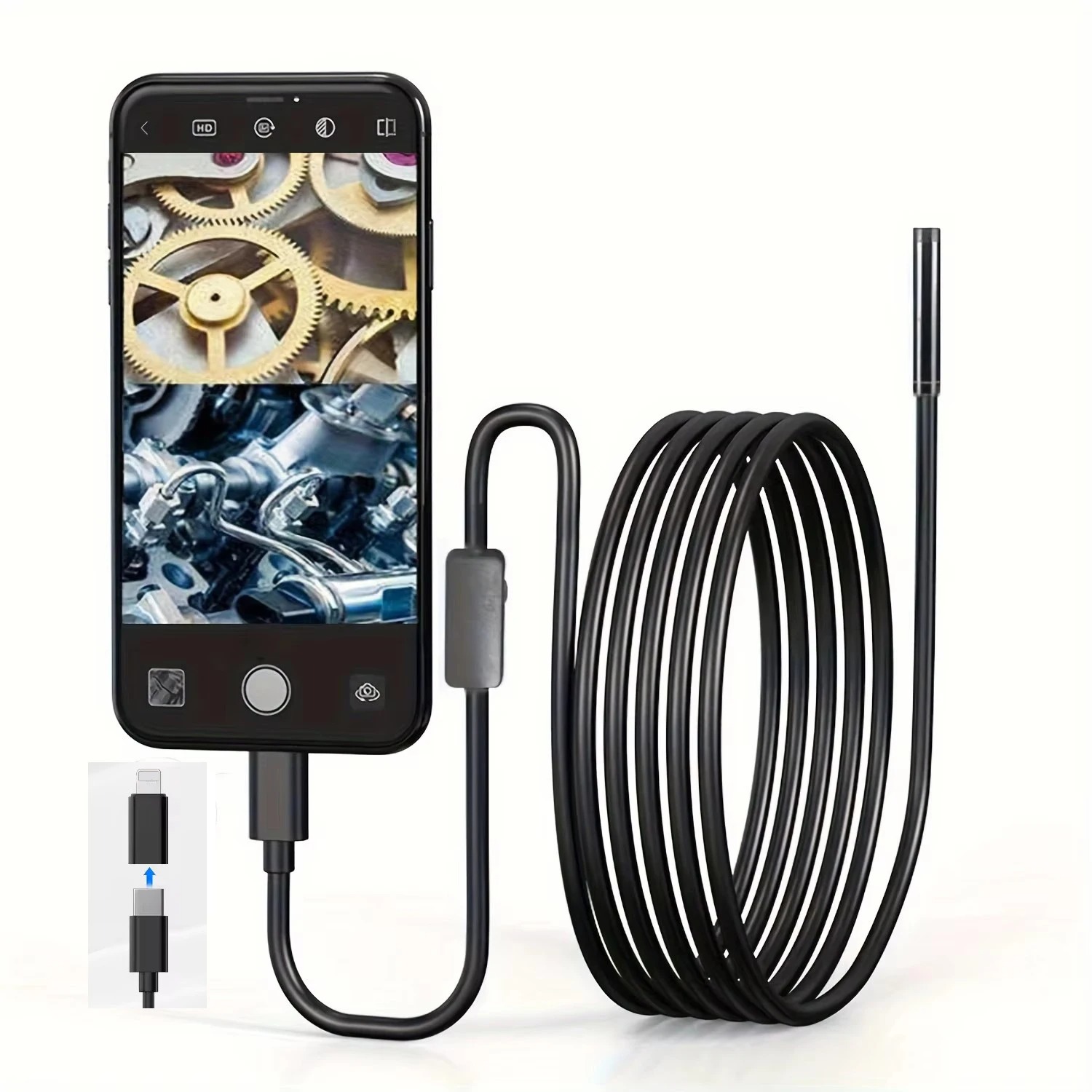 8MM Endoscope Camera 2 in 1 IO - Usb Microscope Digital บทวิจารณ์และราคา