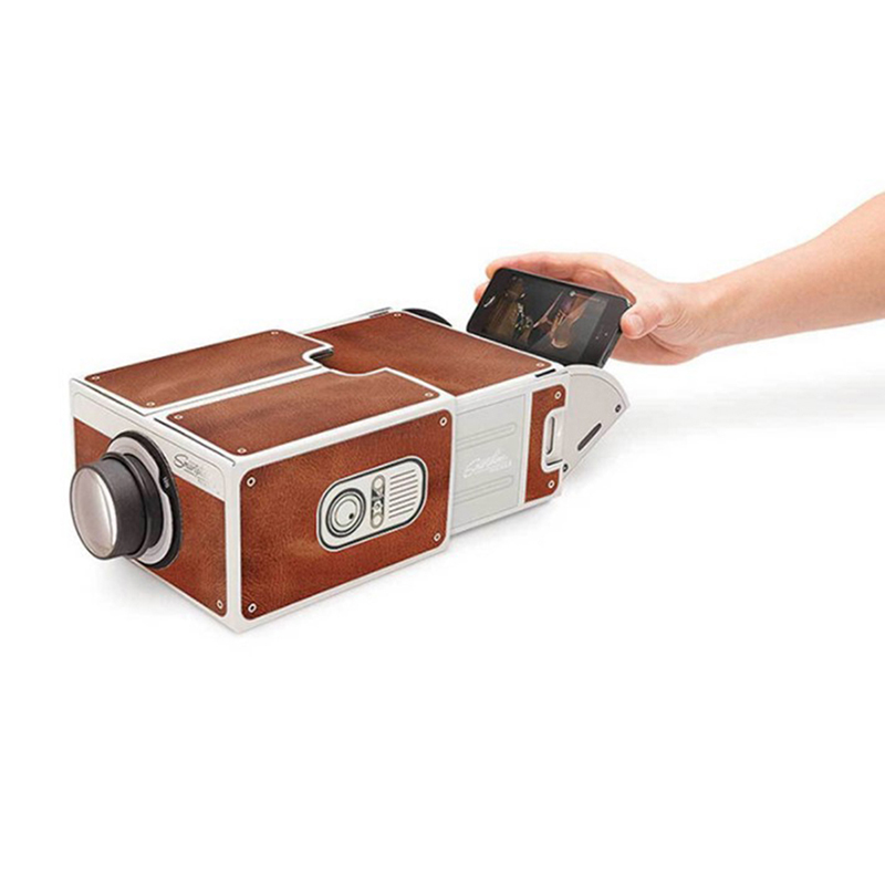 DIY 3D Projector Cardboard Min - Mini Projector Portable บทวิจารณ์และราคา