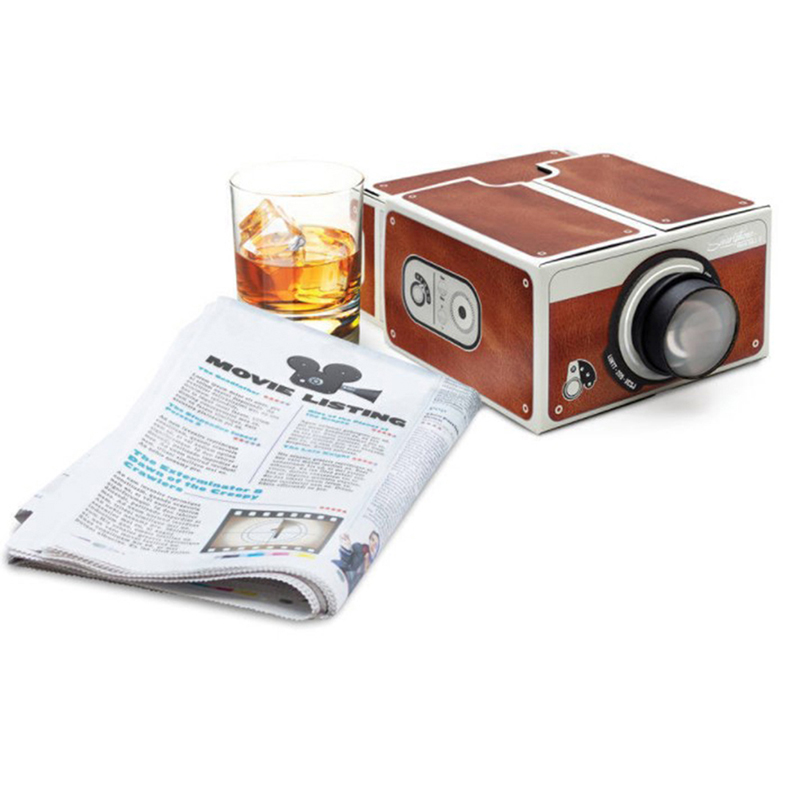 DIY 3D Projector Cardboard Min - Mini Projector Portable บทวิจารณ์และราคา