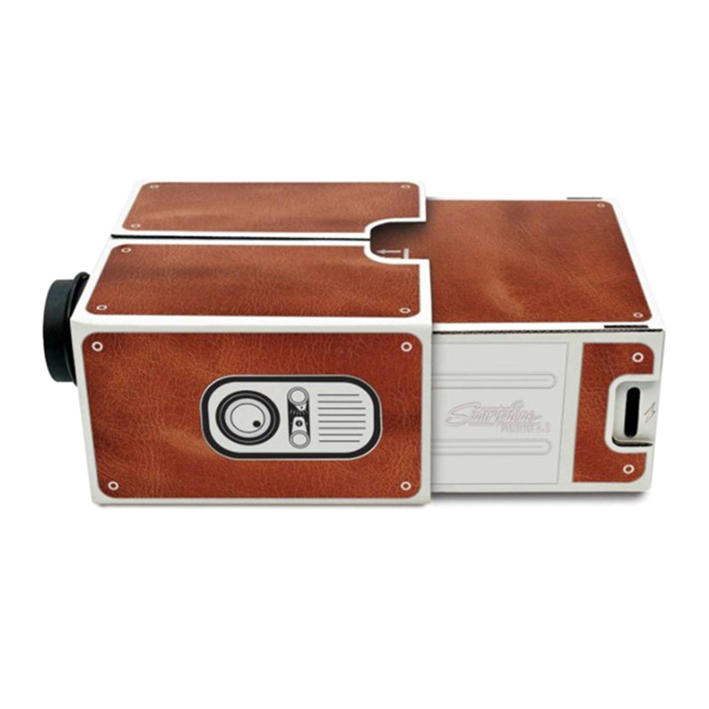 DIY 3D Projector Cardboard Min - Mini Projector Portable บทวิจารณ์และราคา