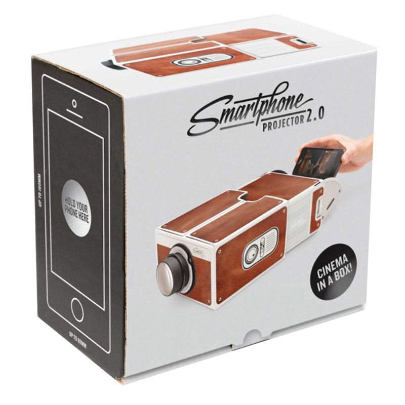 DIY 3D Projector Cardboard Min - Mini Projector Portable บทวิจารณ์และราคา