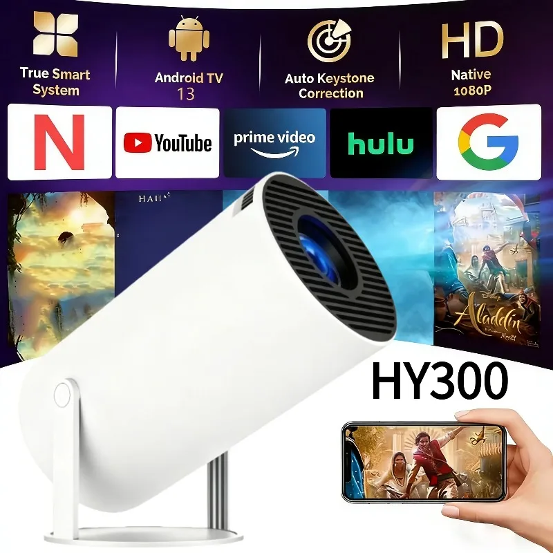 Hot Sale Projector 4K Android  - Mini Projector Portable บทวิจารณ์และราคา