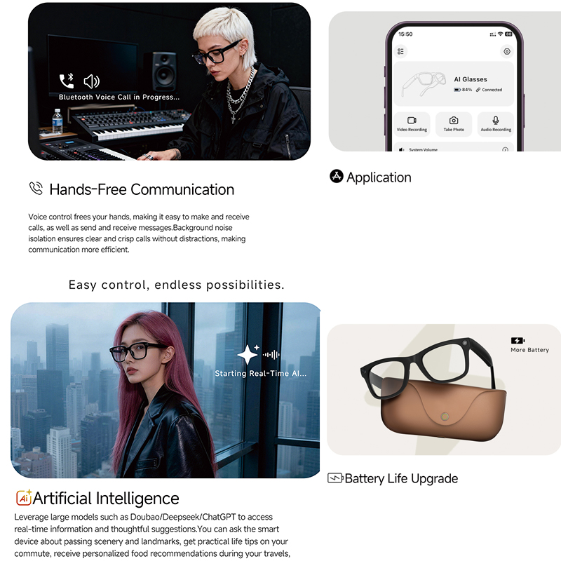 2026 Genuine Leather 2000Mah C - Smart Glasses Ar บทวิจารณ์และราคา