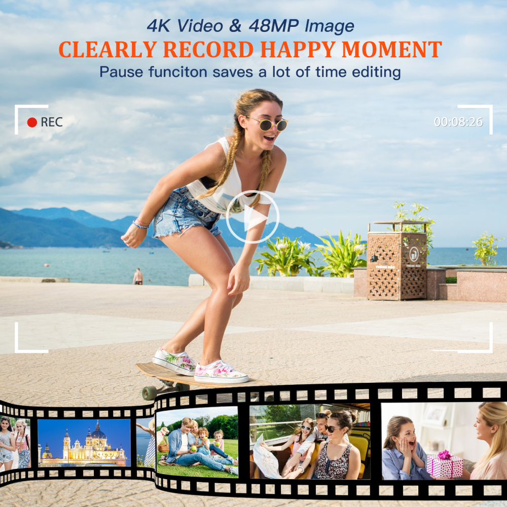 4K Digital Camera Auto Focus 4 - Action Camera 4K บทวิจารณ์และราคา