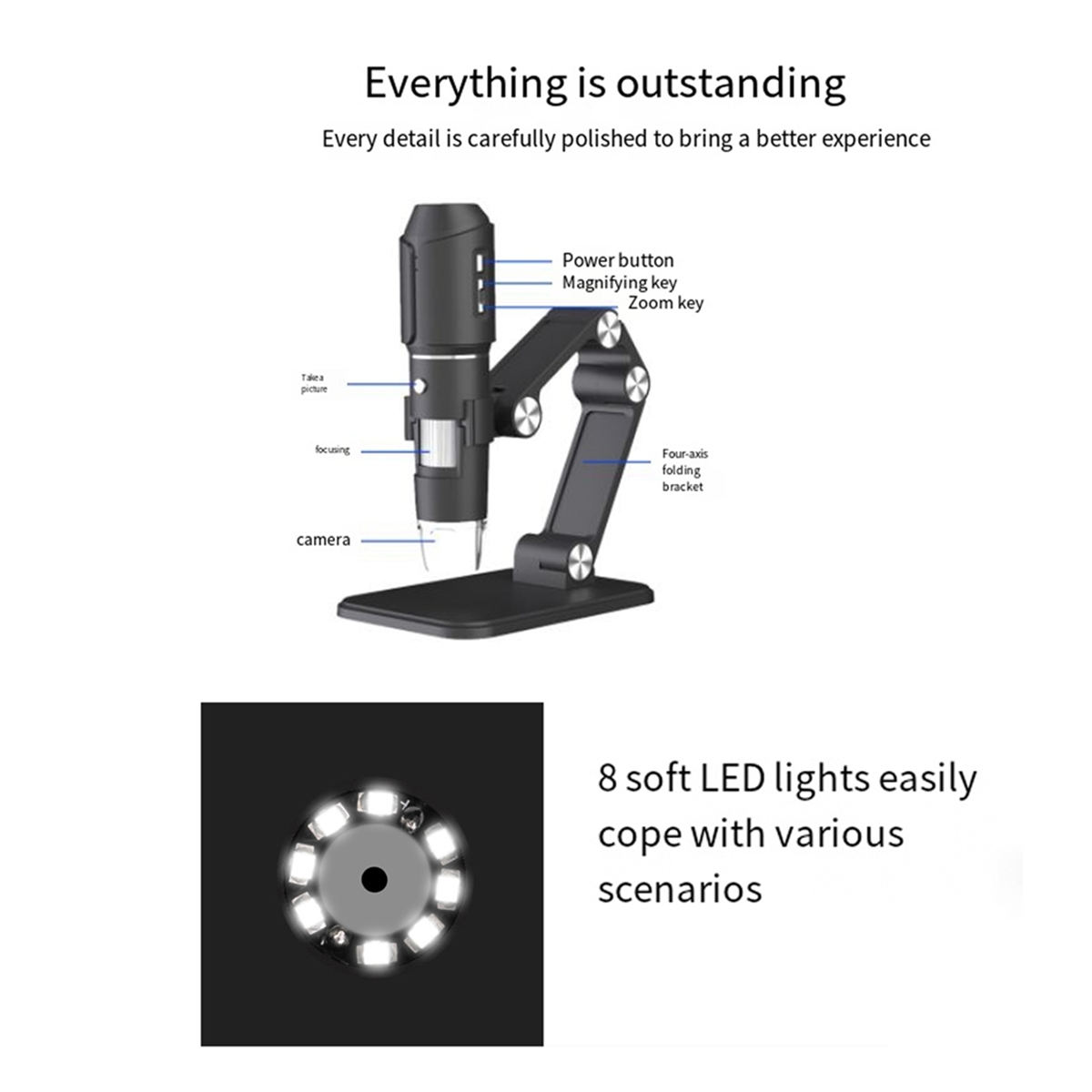 A06K Wireless Microscope,WiFi  - Usb Microscope Digital บทวิจารณ์และราคา