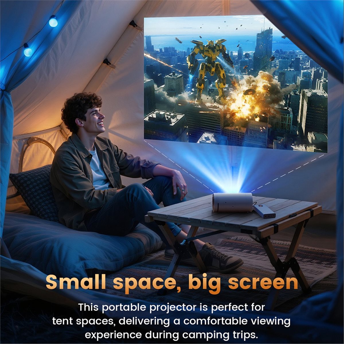 A73T Q8 Mini Android 13 WIFI 6 - Mini Projector Portable บทวิจารณ์และราคา