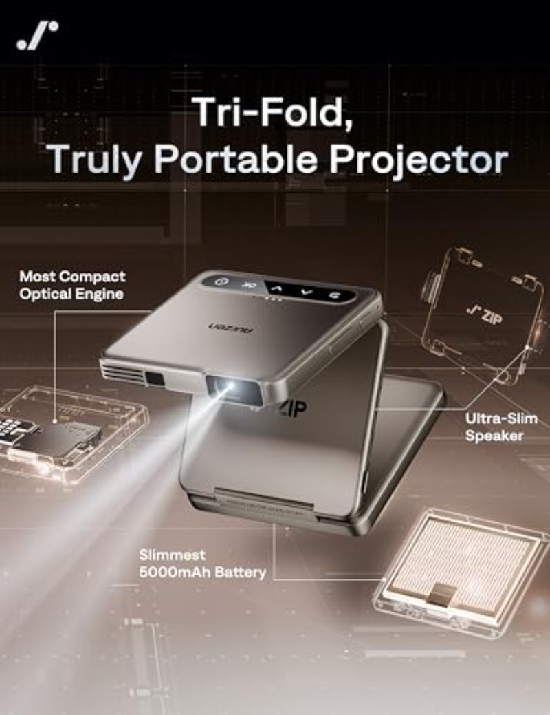 Yinzam ZIP Gold Tri-Fold Porta - Mini Projector Portable บทวิจารณ์และราคา