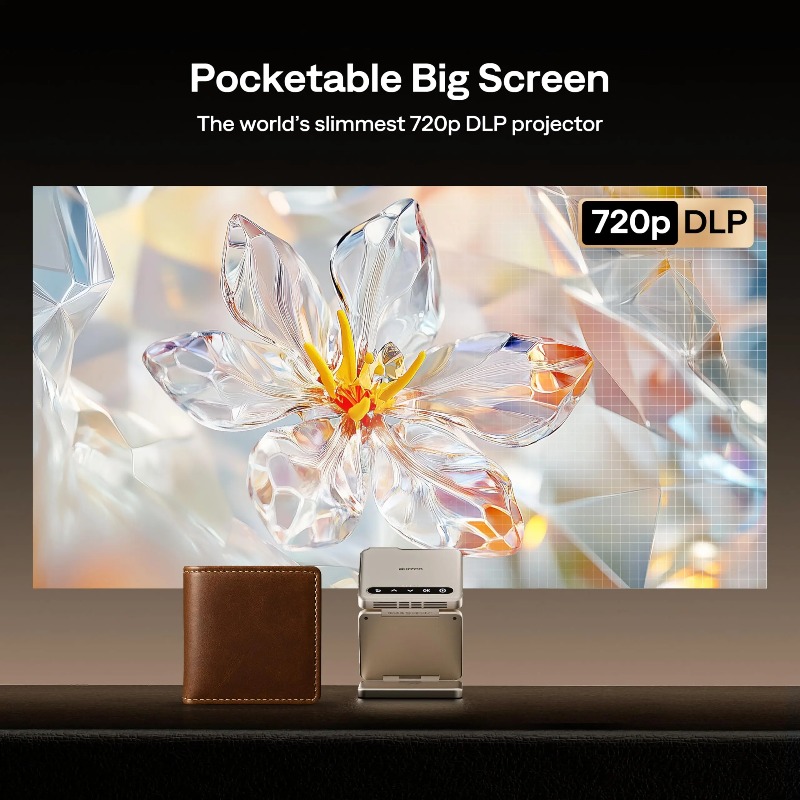 Yinzam ZIP Gold Tri-Fold Porta - Mini Projector Portable บทวิจารณ์และราคา