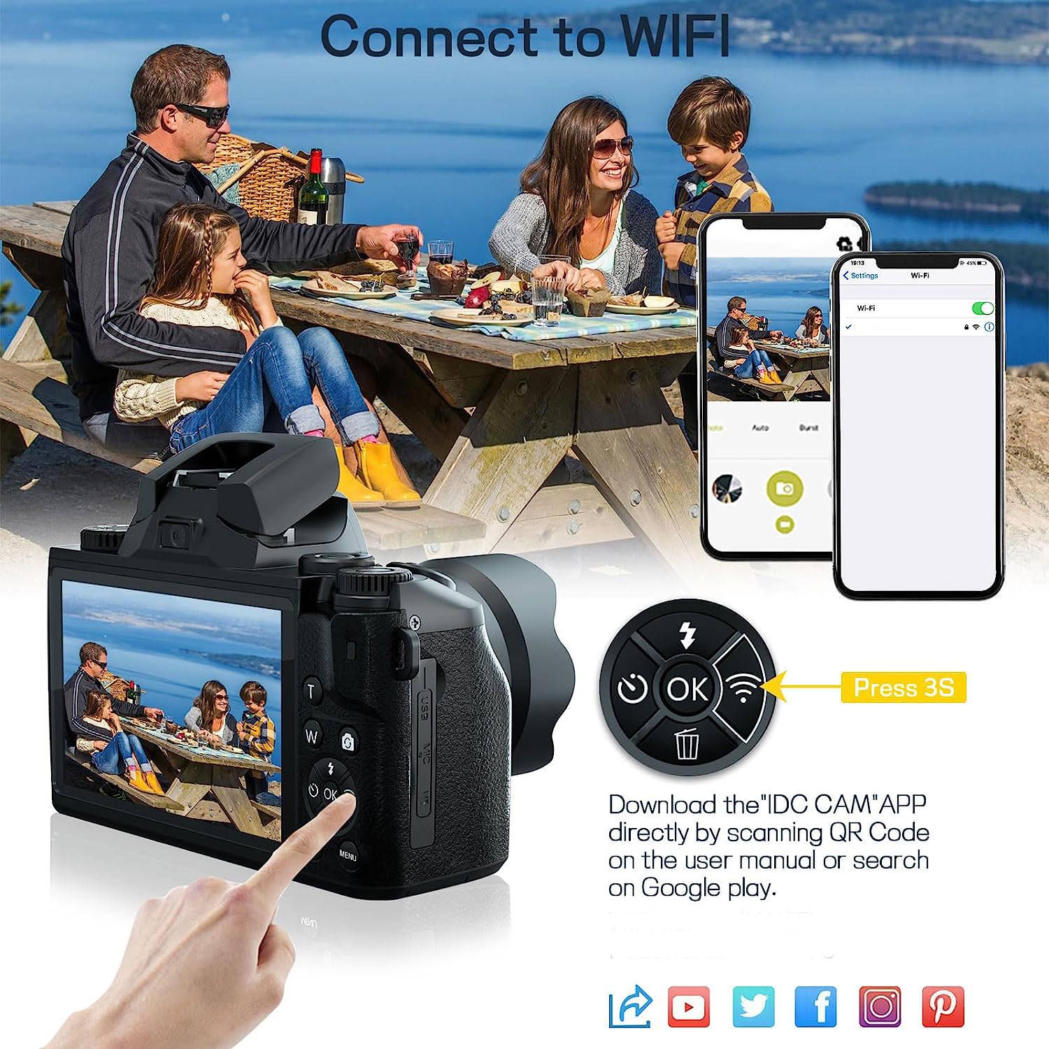 64MP Digital Camera SLR DSLR F - Action Camera 4K บทวิจารณ์และราคา