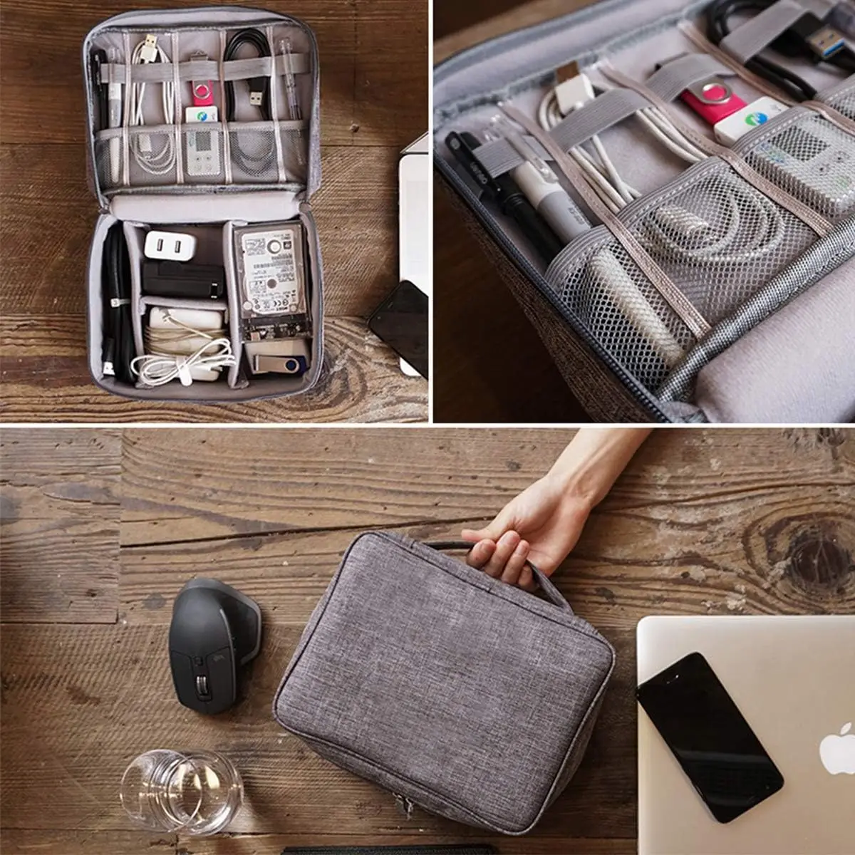 Portable Digital Storage Bag U - Electronics Gadgets Bag บทวิจารณ์และราคา