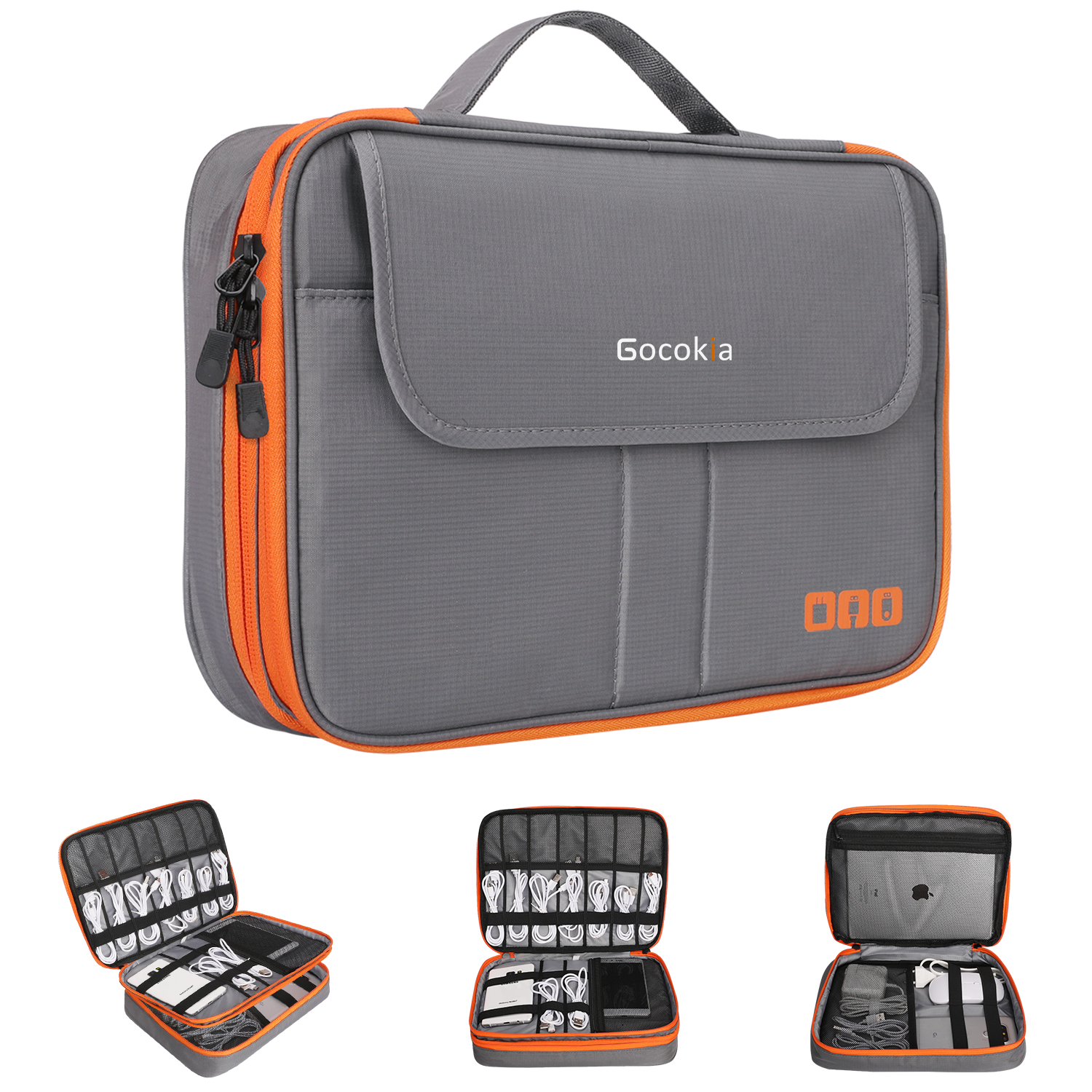 Double Layers Large Capacity T - Electronics Gadgets Bag บทวิจารณ์และราคา