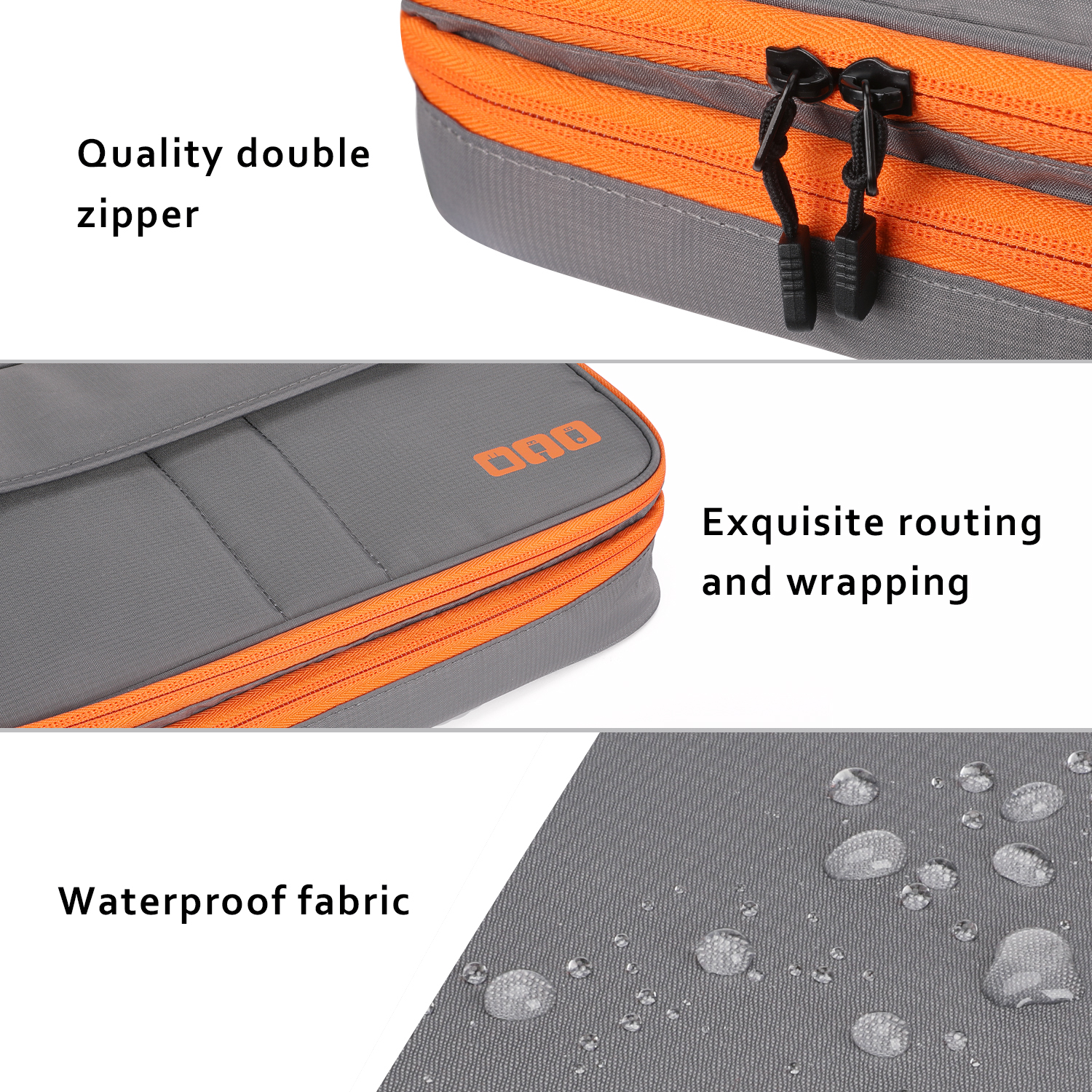 Double Layers Large Capacity T - Electronics Gadgets Bag บทวิจารณ์และราคา